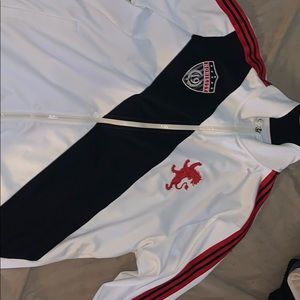 Light jacket with embroidery.